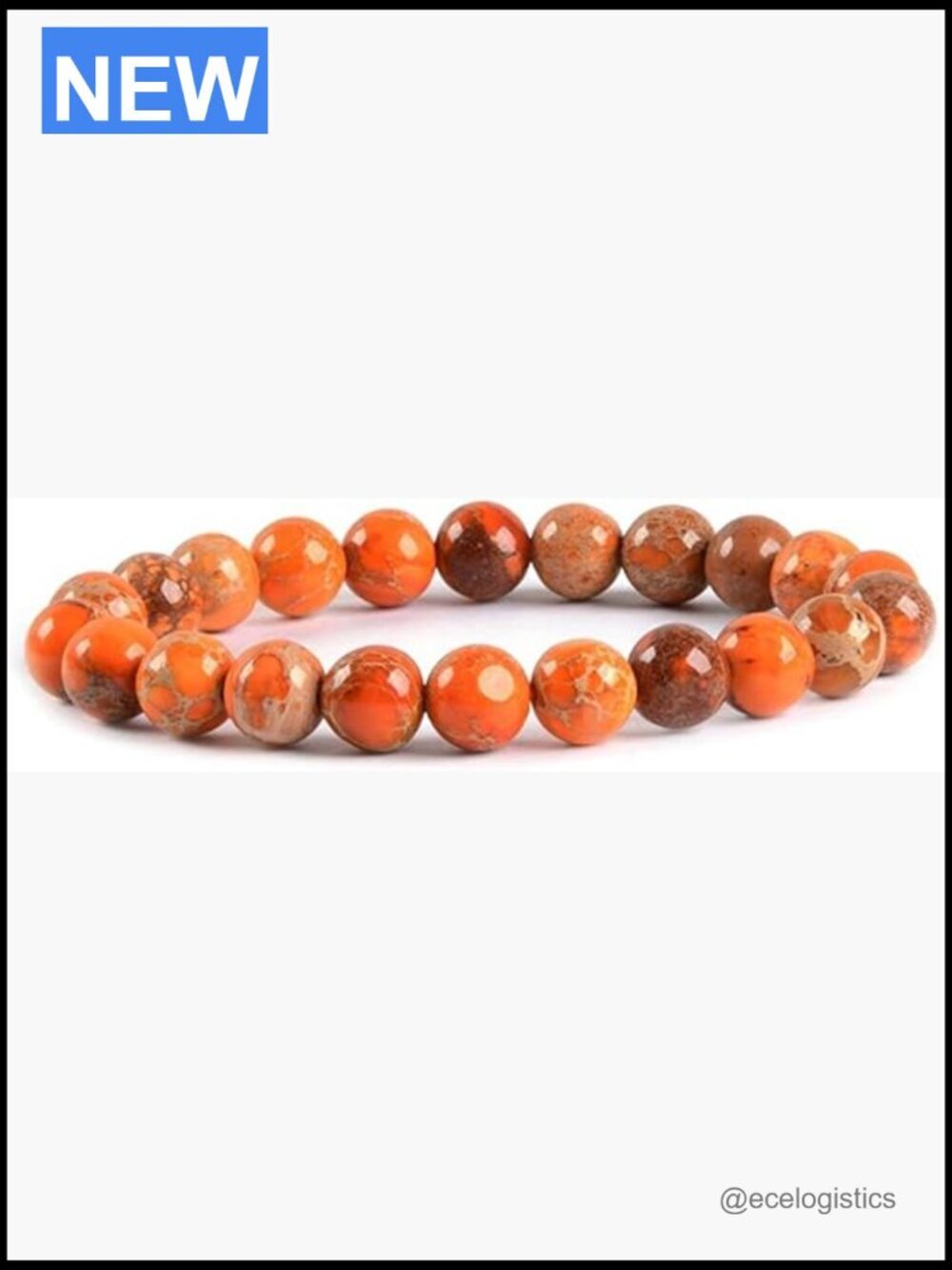 Healing Gemstone Stretch Bracelet 8mm Round Beads Unisex 7 Inch